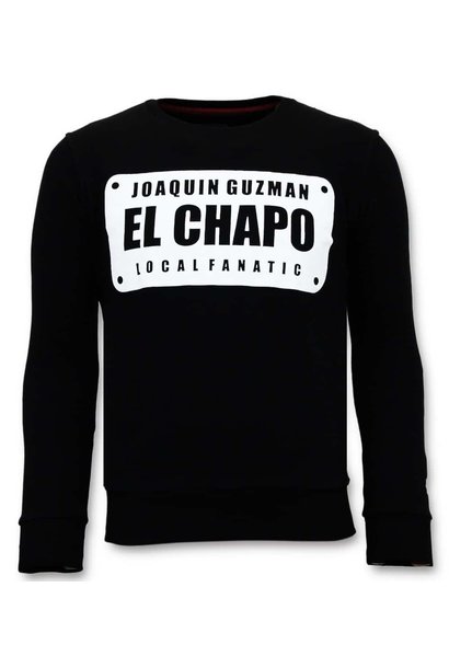 Sudadera Hombre - Joaquin Guzman El Chapo - Negro