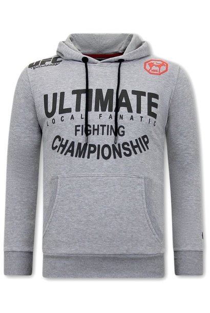 Hombres con Capucha -  UFC Ultimate Fighting - Gris