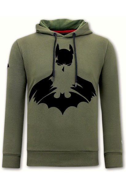 esthetisch middernacht twee weken Hoodie Heren - Batman - Groen - Local Fanatic