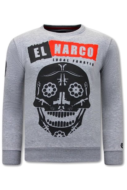 Sweater Heren -  El Narco - Grijs