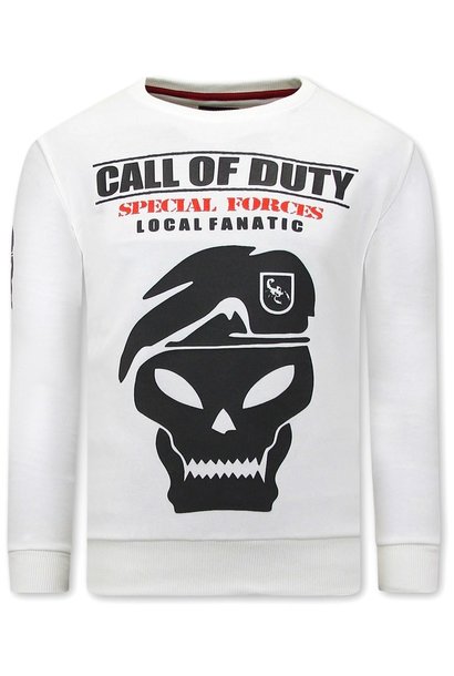 Sudadera Hombre - Call Of Duty - Blanco