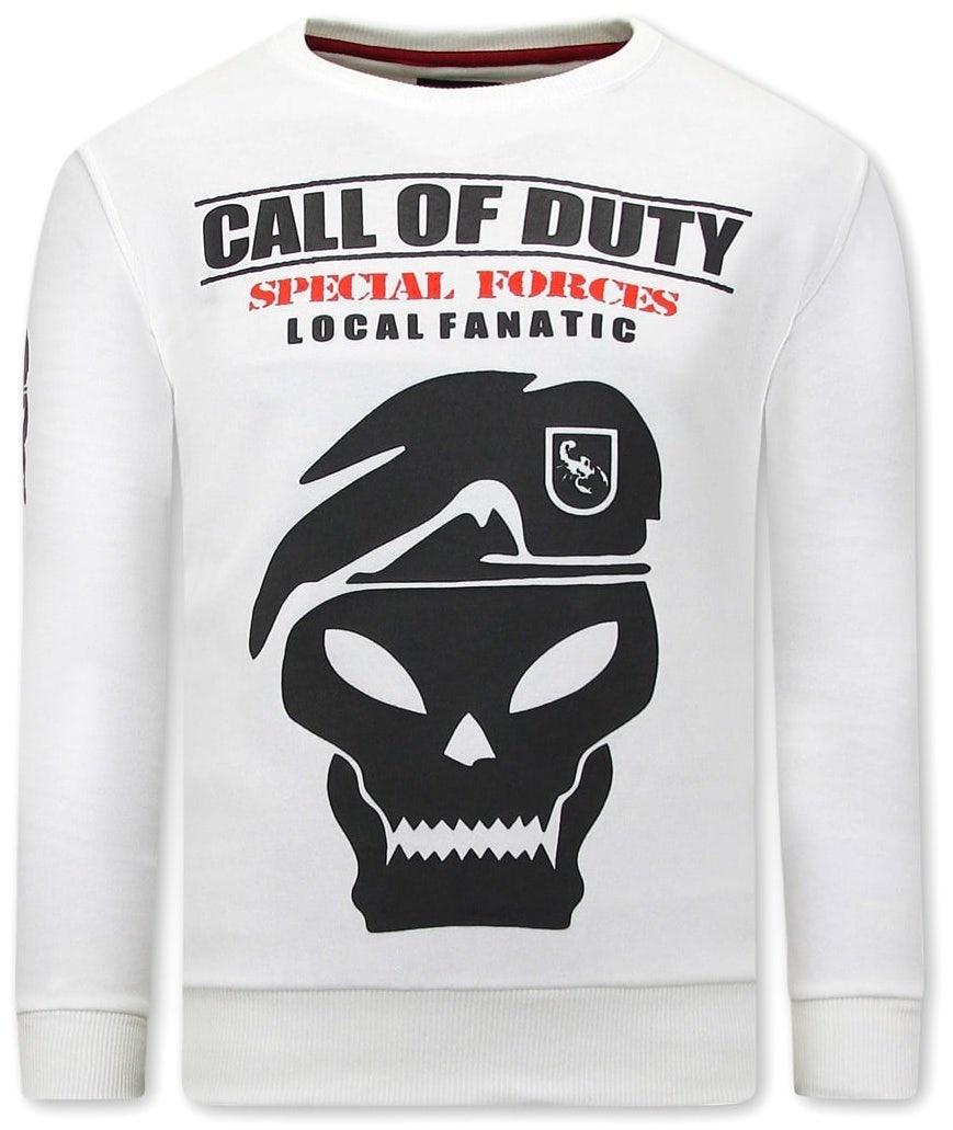 Sweater Heren Call Of Duty - Wit - Local Fanatic