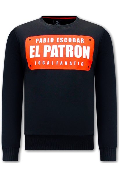 Sweatshirt Men - El Patron - Black