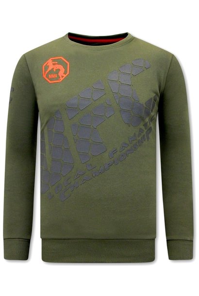 Sweatshirt Men - UFC Wire Fence - Green