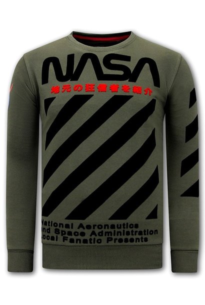 Felpa Uomo - NASA  - Verde
