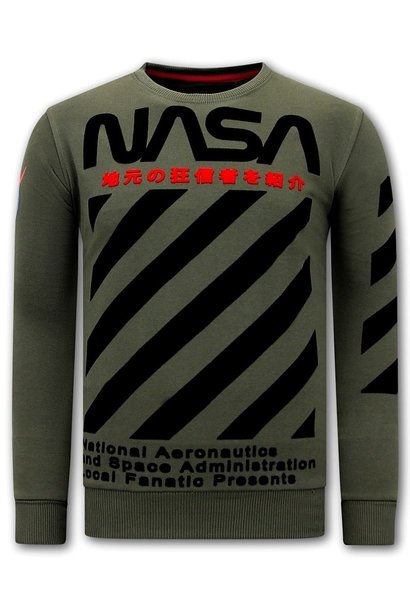 Sweater Heren - NASA - Groen