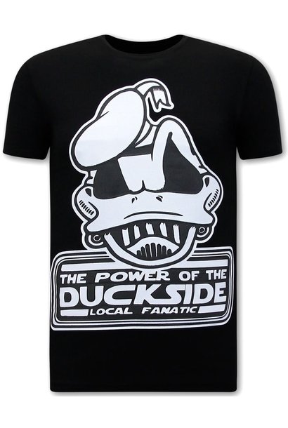 T-shirt Heren - Power Of Duckside - Zwart