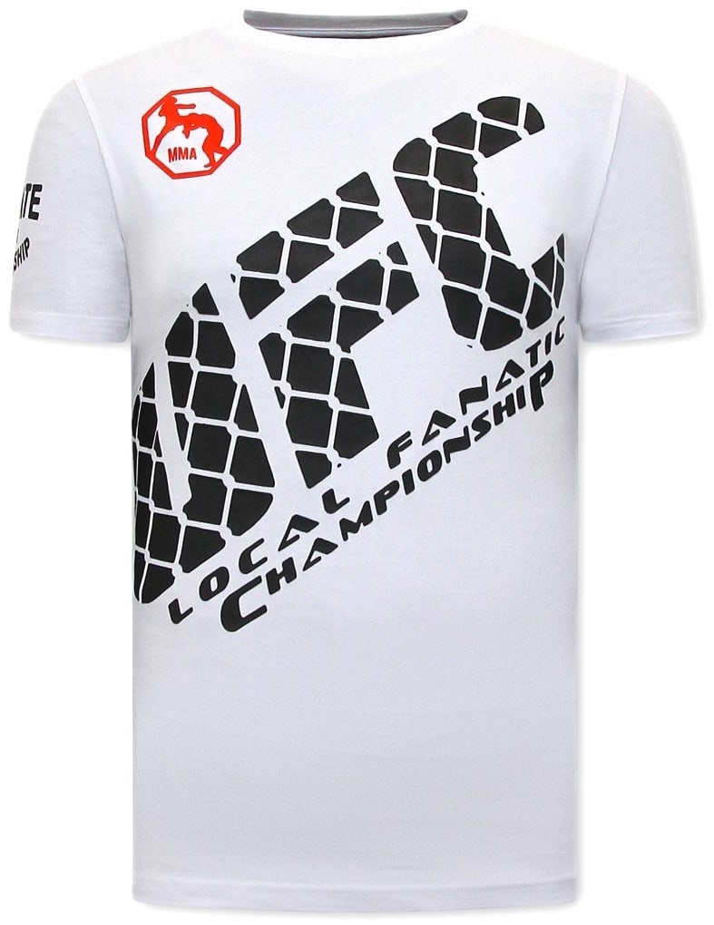 Camiseta Hombre - UFC Ultimate Fighting - Blanco - Local Fanatic