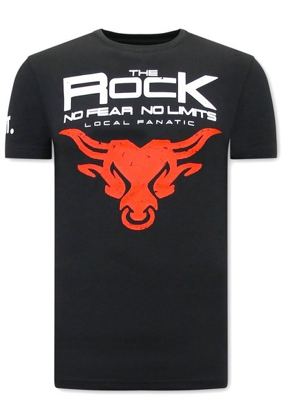Camiseta Hombre - The Rock - Negro