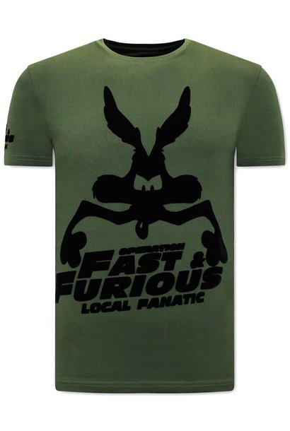 Camiseta Hombre - Fast and Furious - Verde