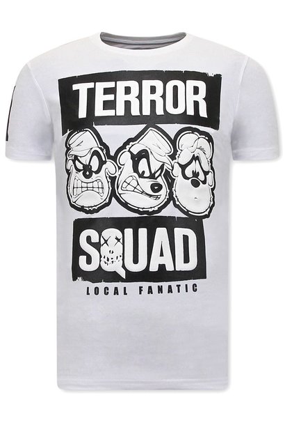 Camiseta Hombre - Beagle Squad - Blanco