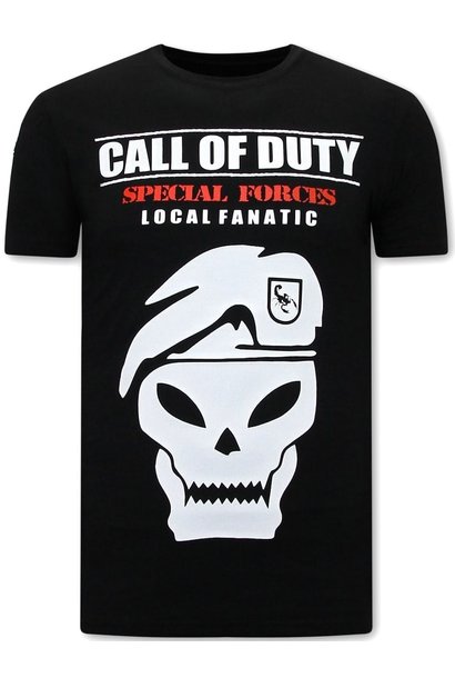 Camiseta Hombre - Call of Duty - Negro