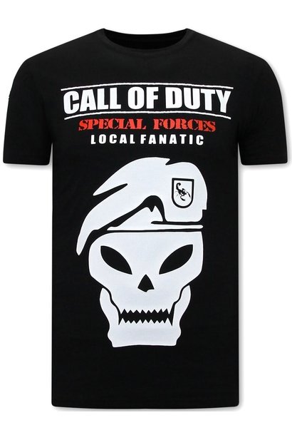 T-shirt Heren - Call of Duty - Zwart