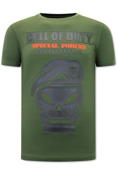 Camiseta Hombre - Call of Duty - Verde