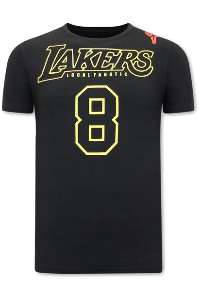 Camiseta Hombre - Lakers Bryant 8 - Negro