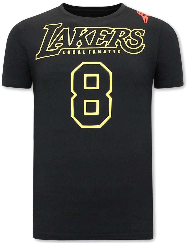 T-shirt Men - Lakers Bryant 8 - Black - Local Fanatic