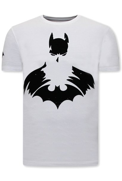 T-shirt Heren - Batman - Wit