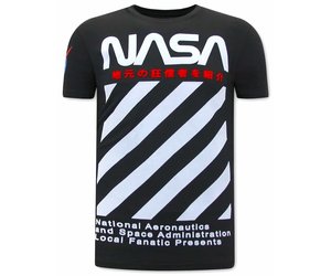 maglietta uomo white/blue nasa reflective t-shirt | Atipicishop.com