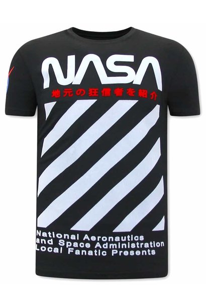 T-shirt Heren - NASA - Zwart