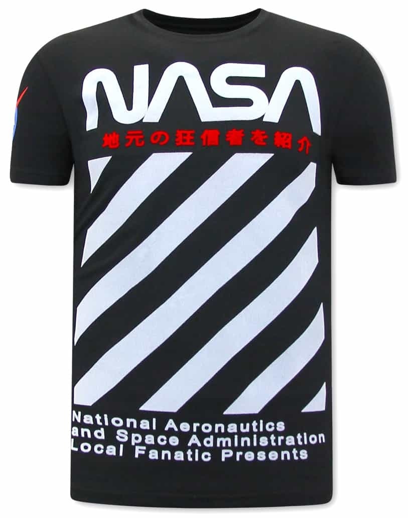 Camiseta Hombre NASA - Negro - Fanatic