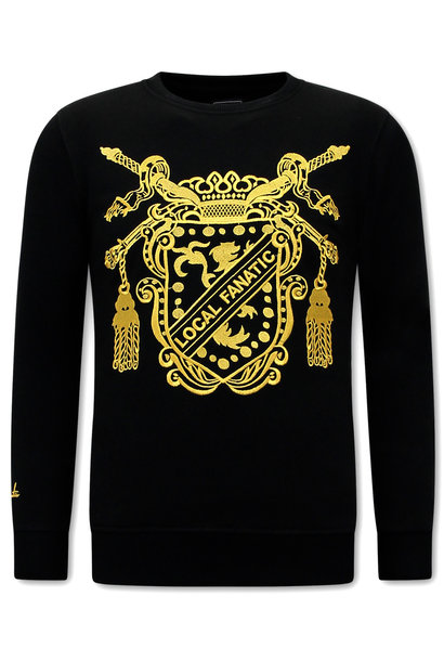 Sweater Heren - Royal Couture - Zwart