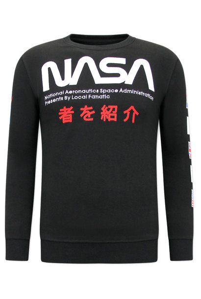 Felpa Uomo - NASA International - Nero