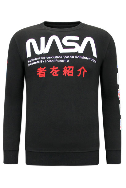 Sweater Heren - NASA International - Zwart