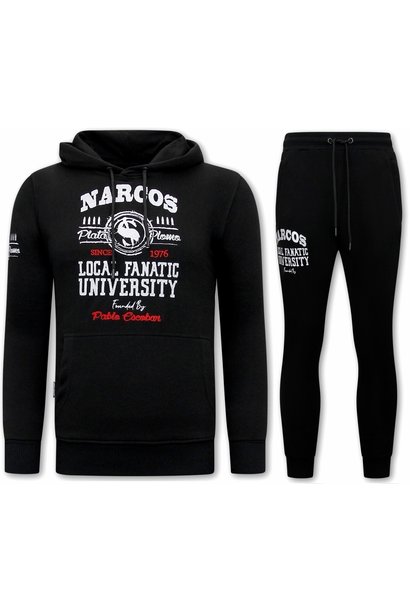 Chándal Hombres  - Narcos University - Negro