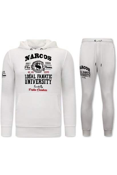 Tracksuit Men - Narcos University - White