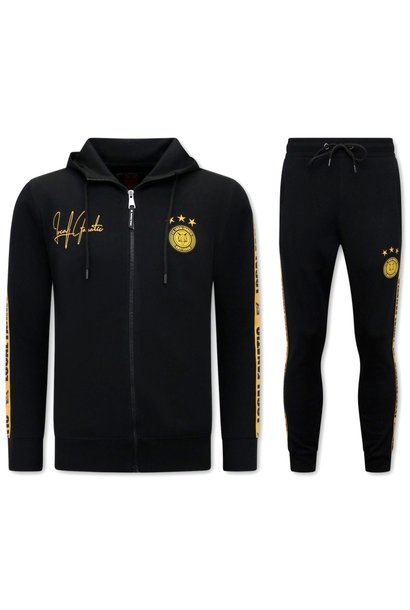 Trainingspak Heren - Hooded Ribbon - Zwart / Goud