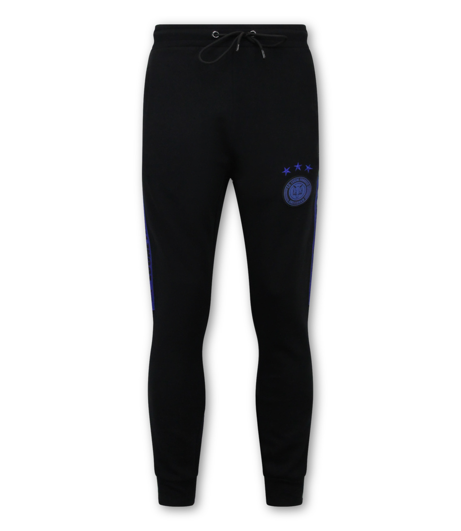 Trainingspak Heren - Hoodless Half Zipper - Zwart / Blauw-5