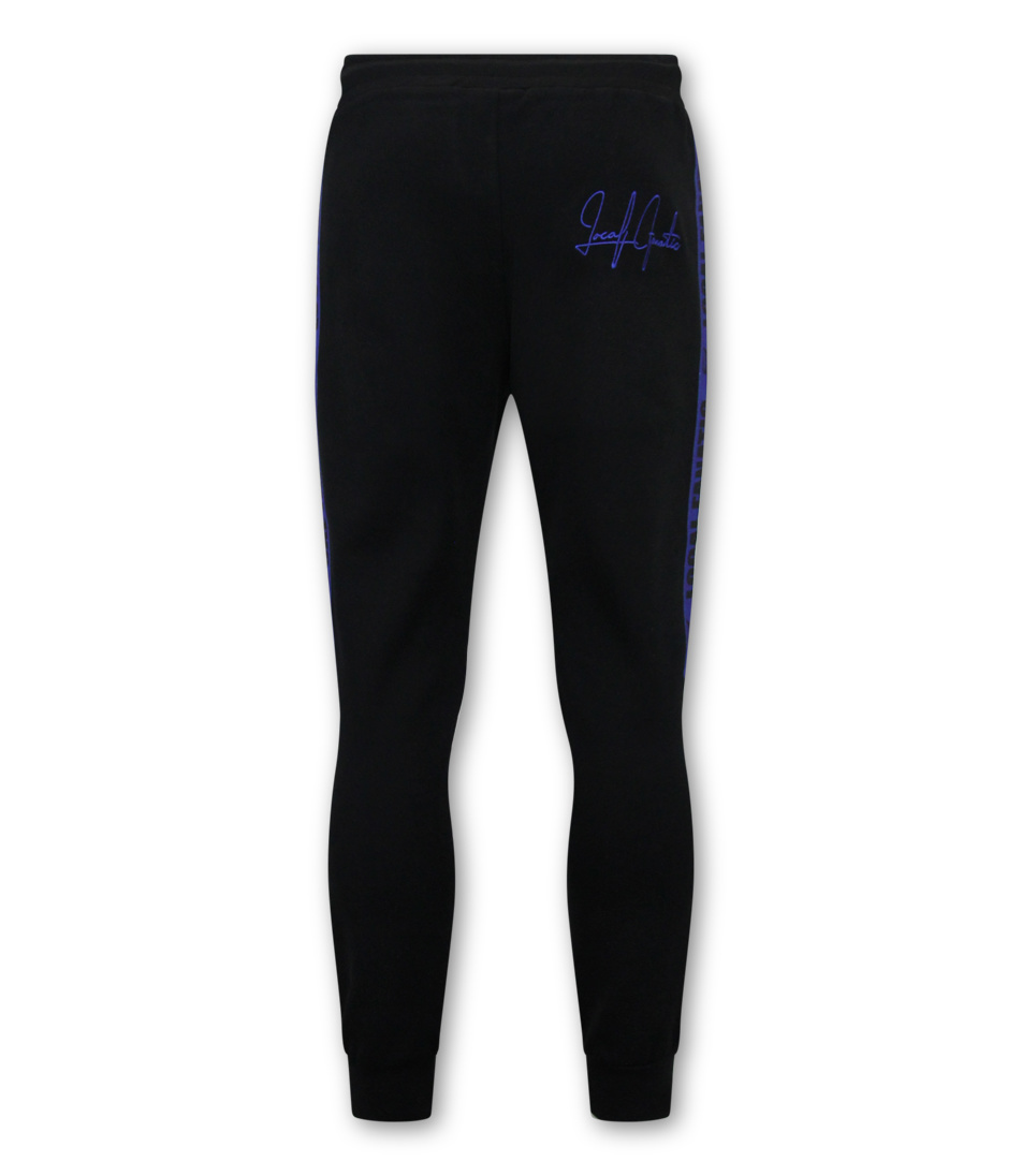 Trainingspak Heren - Hoodless Half Zipper - Zwart / Blauw-9