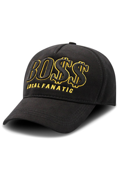 Baseball Cap - BO$$ - Zwart