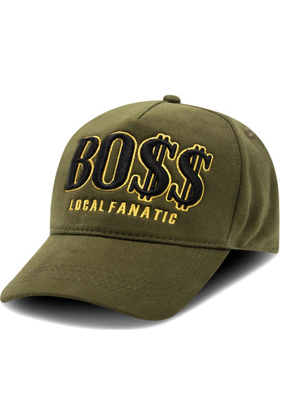 Baseball Cap Heren - BO$$ - Groen