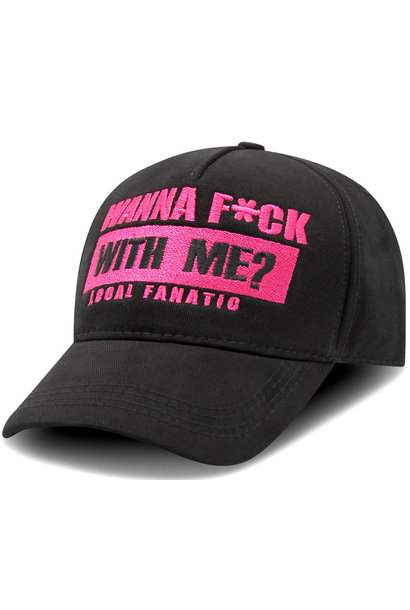 Baseball Cap - F*ck with me - Zwart