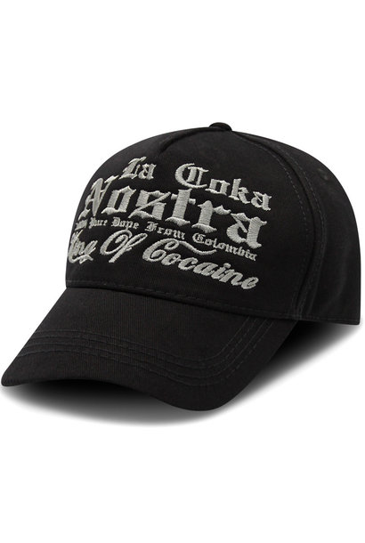 Baseball Cap - King of Cocaine  - Zwart