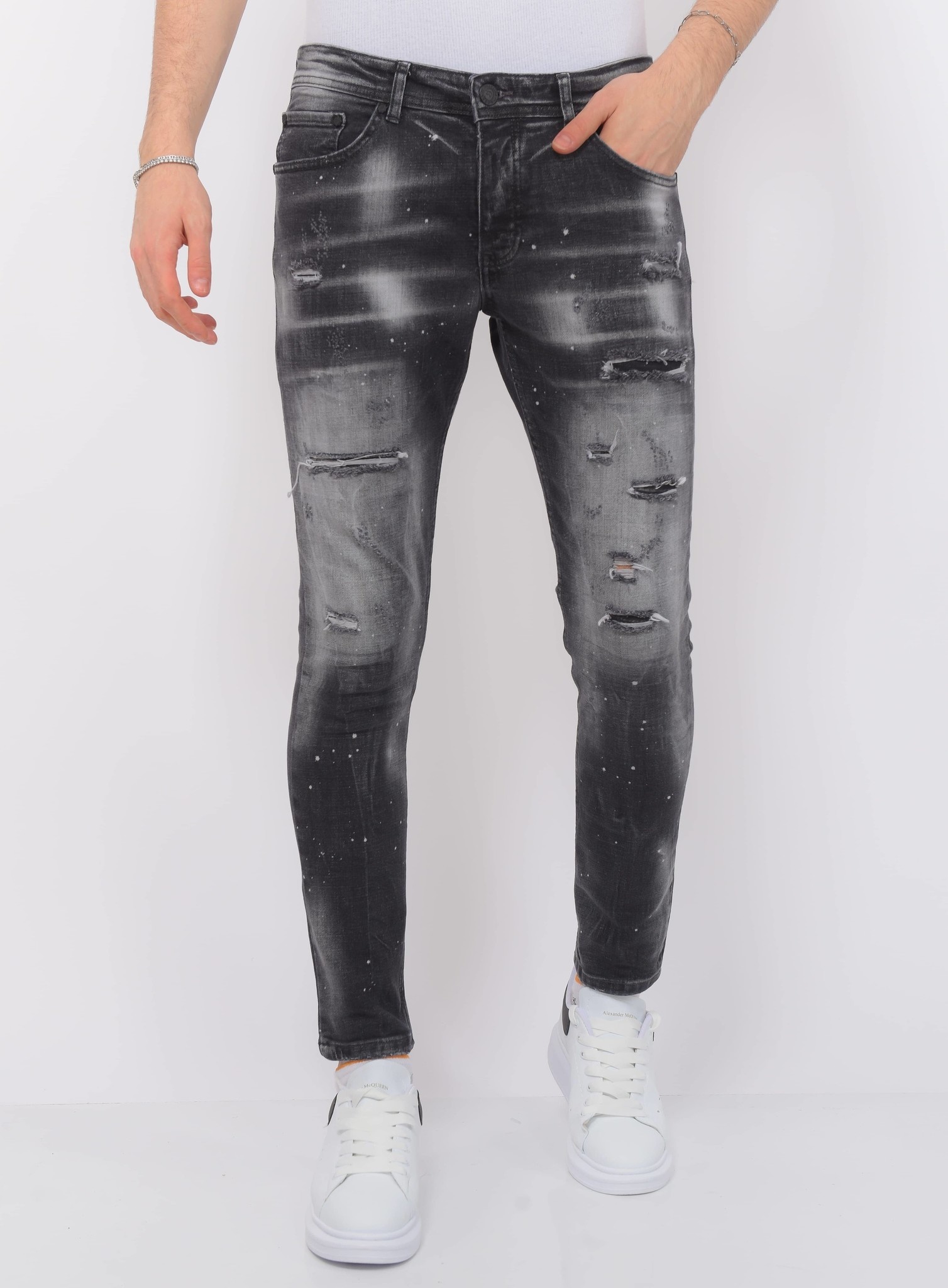 Distressed Jeans Heren | - Local