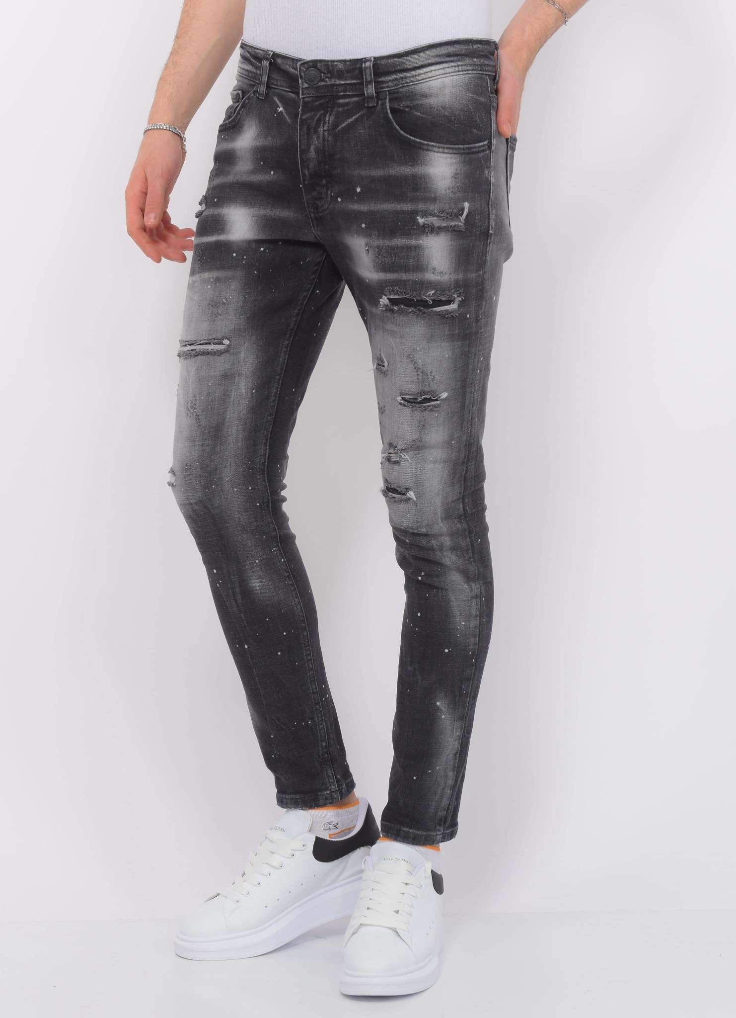 Grey Jeans - Distressed – Alexander Jeans