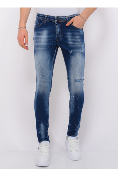 Blue Stone Washed Jeans Uomo - Slim Fit -1076- Blu