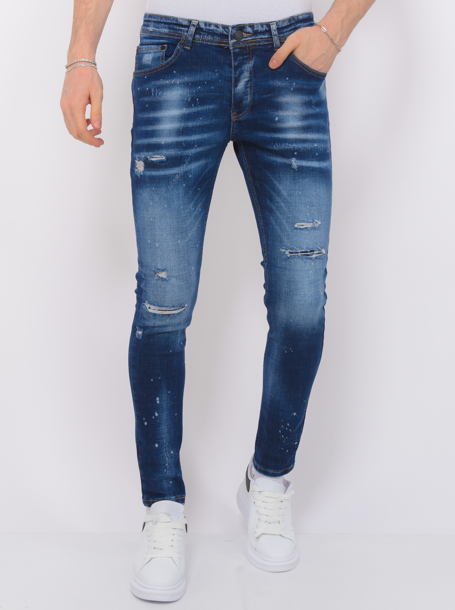 Paint Splatter Ripped Jeans Men’s Local Fanatic