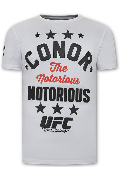 Camiseta Hombre - Conor McGregor UFC - Blanco