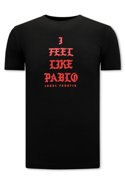 T-shirt Heren - I Feel Like Pablo - Zwart