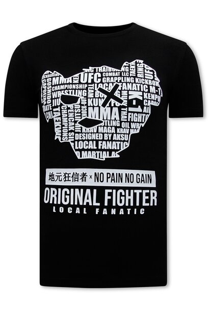 Camiseta Hombre - MMA Orginal Fighter - Negro