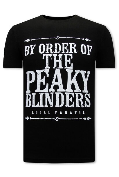 T-shirt Heren - Peaky Blinders - Zwart