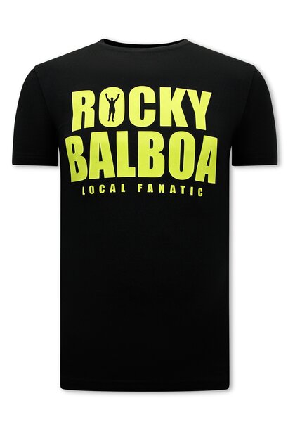 Camiseta Hombre - Rocky Balboa - Negro