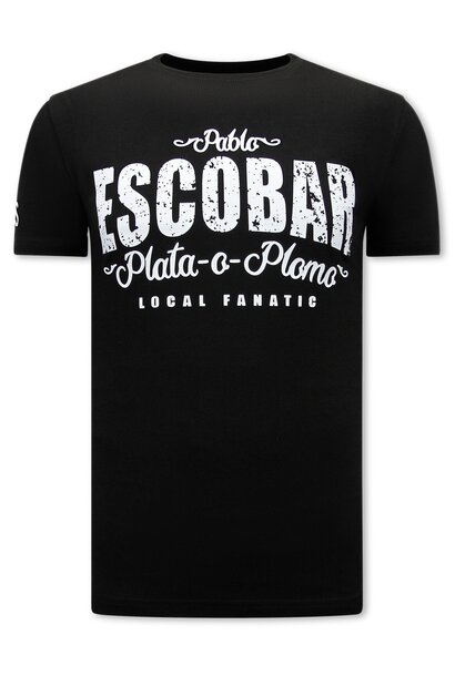 T-shirt Heren - ESCOBAR - Zwart