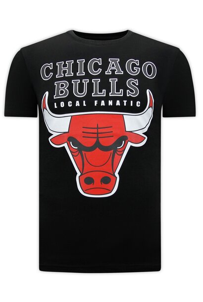 Camiseta Hombre - Classic Bulls - Negro