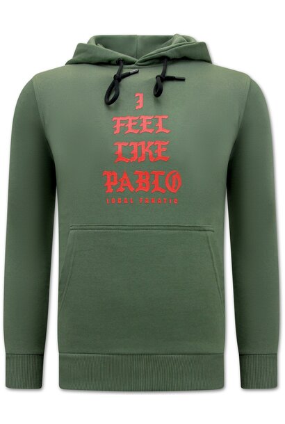 Sweatshirt Men - I Feel Like Bablo – Green