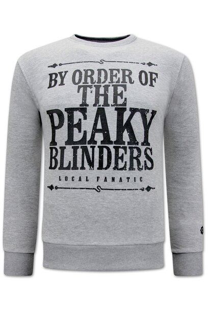 Sweater Heren - Peaky Blinders - Grijs
