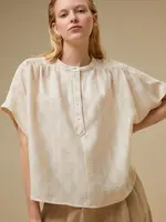 By-Bar Amsterdam Axel geo blouse Chalk